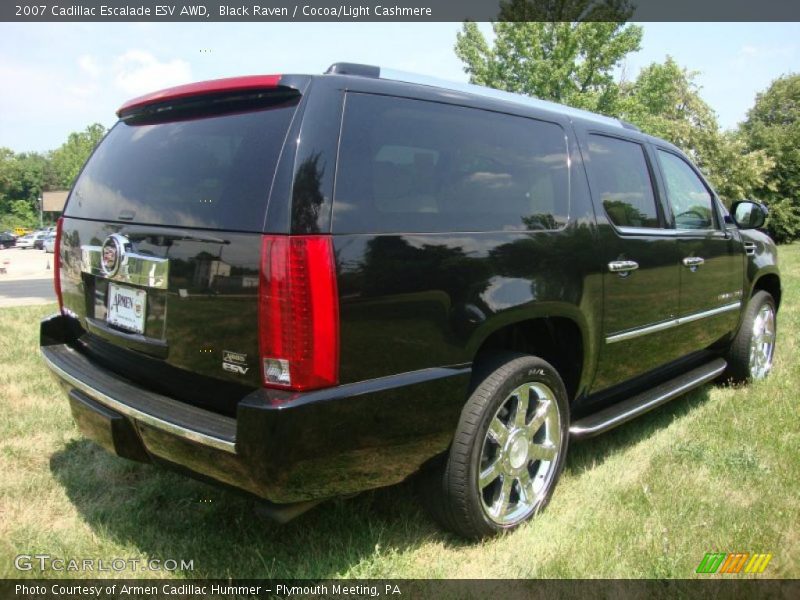 Black Raven / Cocoa/Light Cashmere 2007 Cadillac Escalade ESV AWD