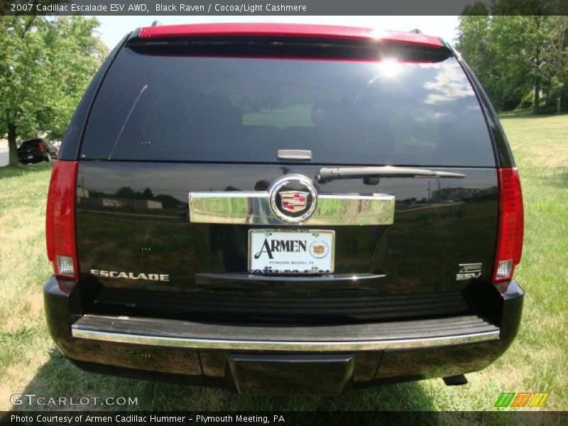 Black Raven / Cocoa/Light Cashmere 2007 Cadillac Escalade ESV AWD