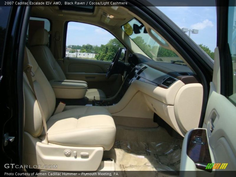 Black Raven / Cocoa/Light Cashmere 2007 Cadillac Escalade ESV AWD
