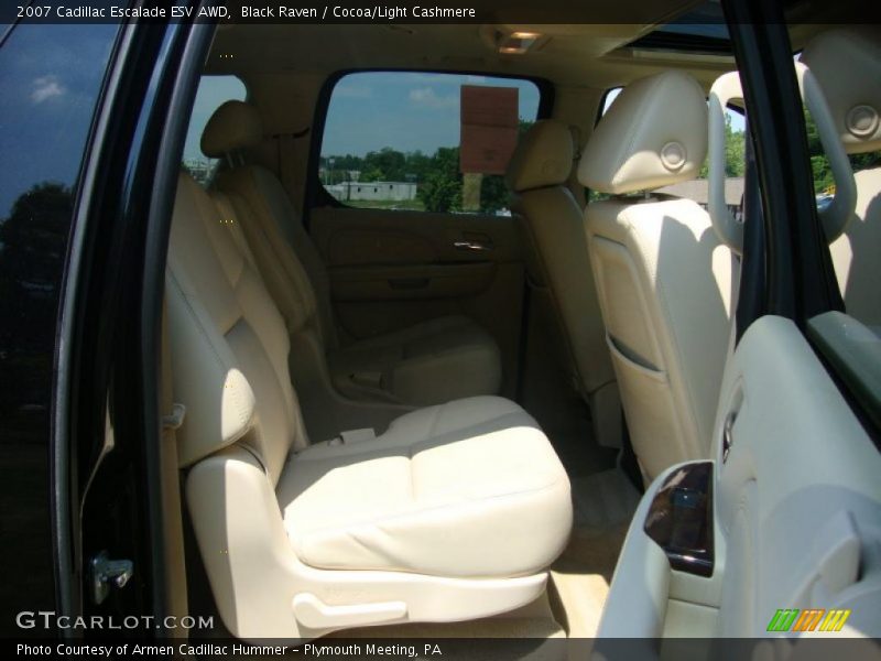 Black Raven / Cocoa/Light Cashmere 2007 Cadillac Escalade ESV AWD