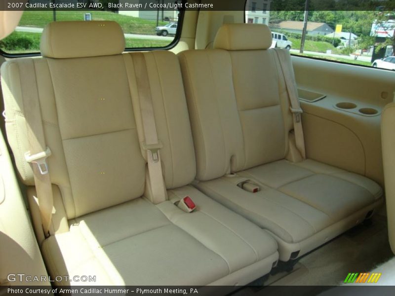 Black Raven / Cocoa/Light Cashmere 2007 Cadillac Escalade ESV AWD