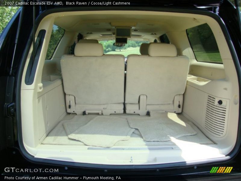 Black Raven / Cocoa/Light Cashmere 2007 Cadillac Escalade ESV AWD