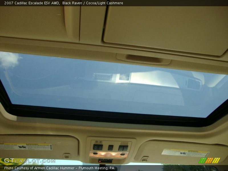 Black Raven / Cocoa/Light Cashmere 2007 Cadillac Escalade ESV AWD