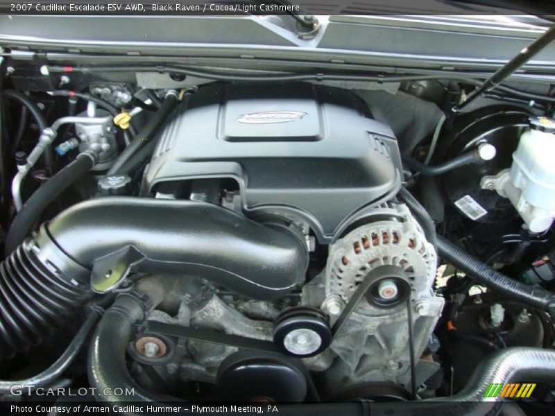 Black Raven / Cocoa/Light Cashmere 2007 Cadillac Escalade ESV AWD