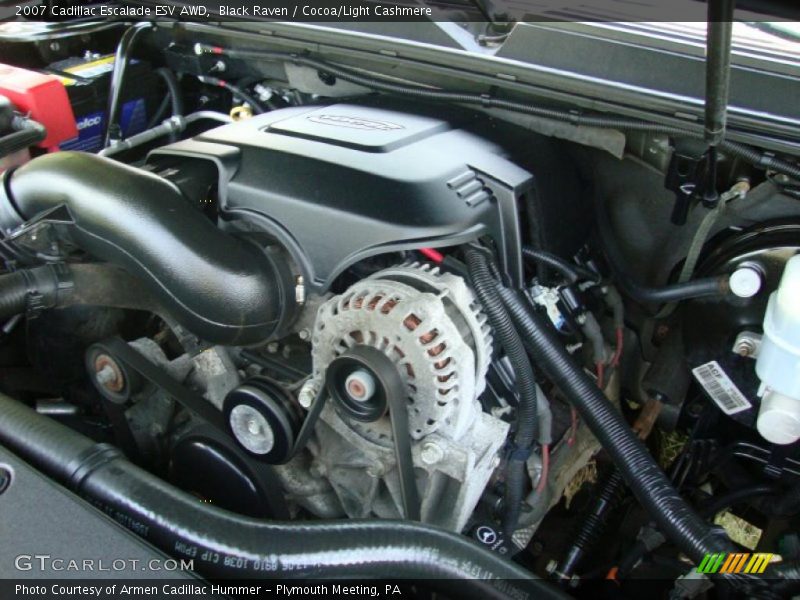 Black Raven / Cocoa/Light Cashmere 2007 Cadillac Escalade ESV AWD