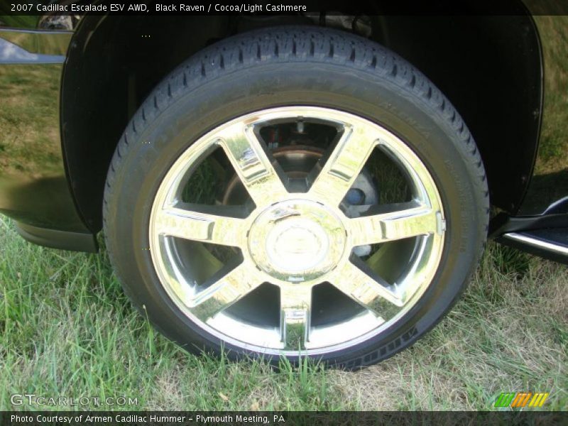 Black Raven / Cocoa/Light Cashmere 2007 Cadillac Escalade ESV AWD