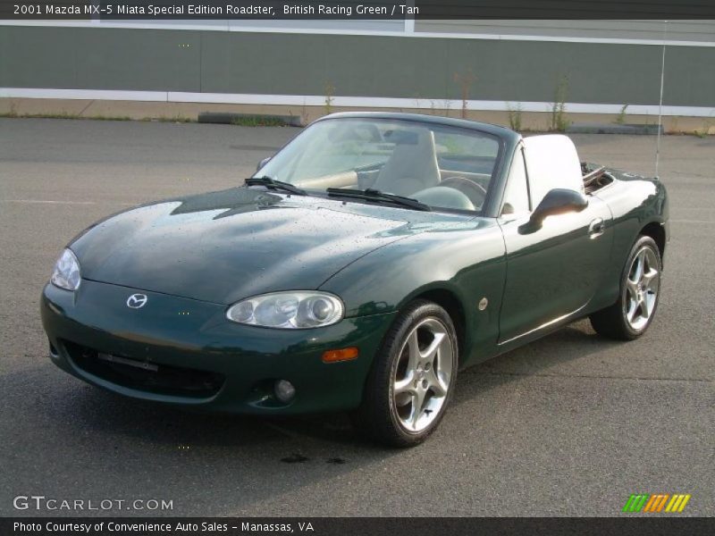British Racing Green / Tan 2001 Mazda MX-5 Miata Special Edition Roadster