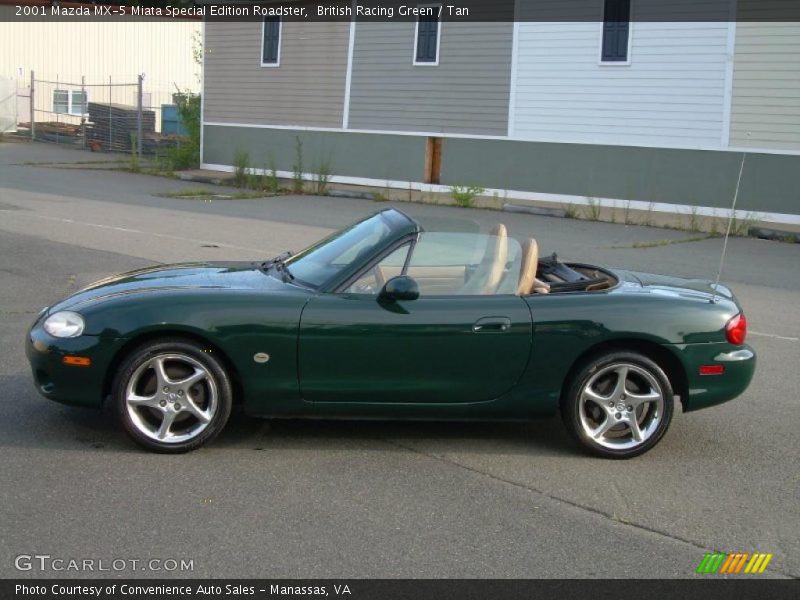 British Racing Green / Tan 2001 Mazda MX-5 Miata Special Edition Roadster
