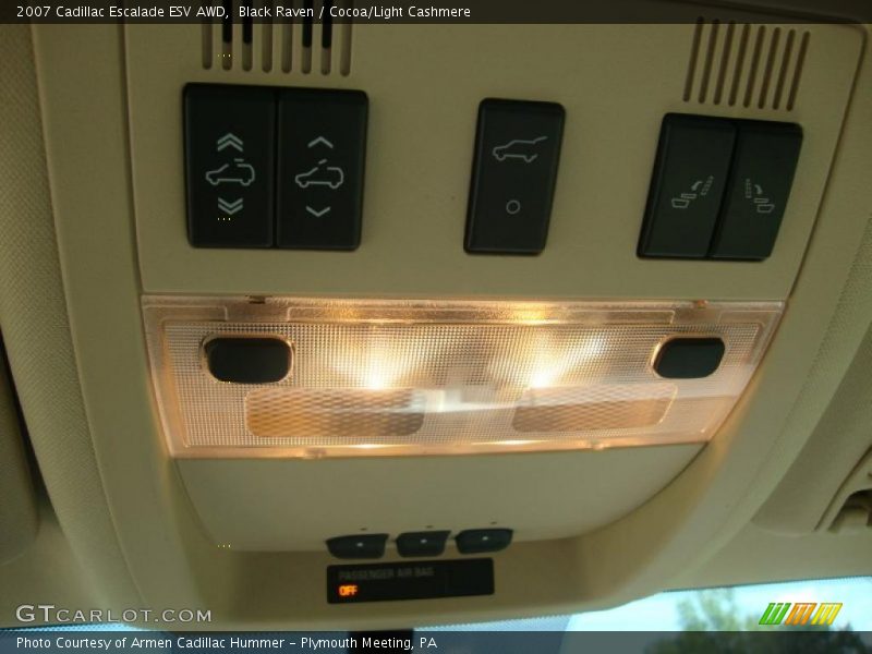 Black Raven / Cocoa/Light Cashmere 2007 Cadillac Escalade ESV AWD