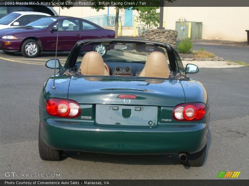 British Racing Green / Tan 2001 Mazda MX-5 Miata Special Edition Roadster