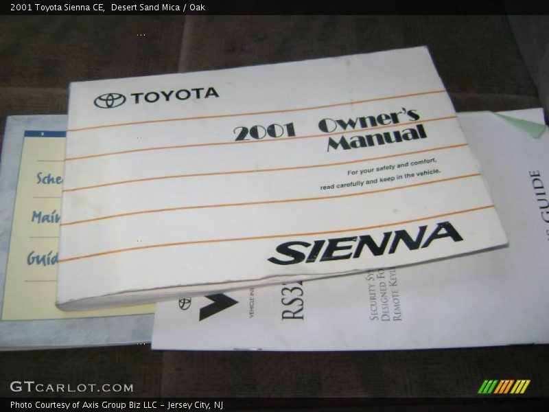 Desert Sand Mica / Oak 2001 Toyota Sienna CE