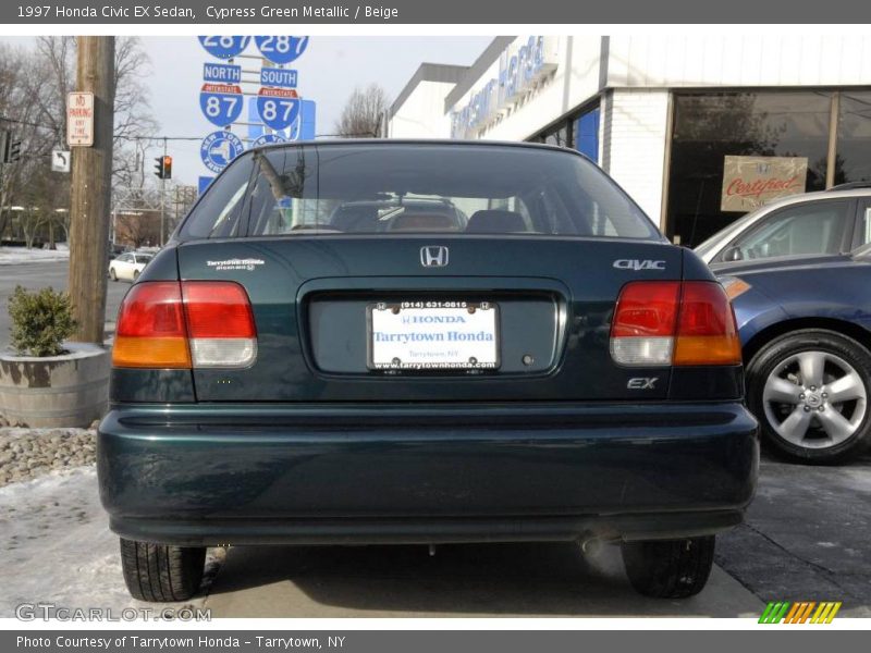 Cypress Green Metallic / Beige 1997 Honda Civic EX Sedan