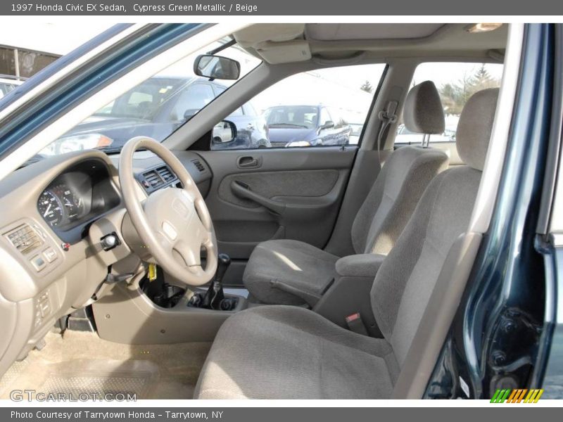 Cypress Green Metallic / Beige 1997 Honda Civic EX Sedan