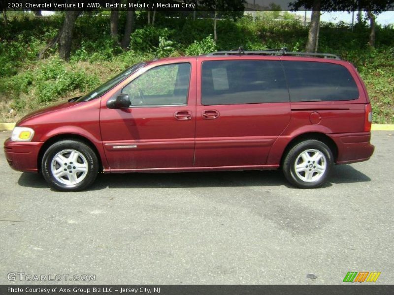 Redfire Metallic / Medium Gray 2003 Chevrolet Venture LT AWD