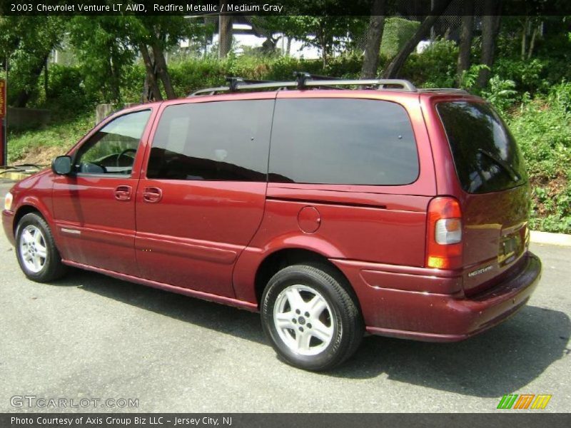 Redfire Metallic / Medium Gray 2003 Chevrolet Venture LT AWD