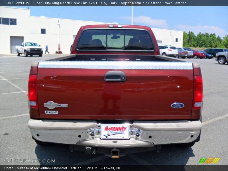 Dark Copper Metallic / Castano Brown Leather 2007 Ford F350 Super Duty King Ranch Crew Cab 4x4 Dually