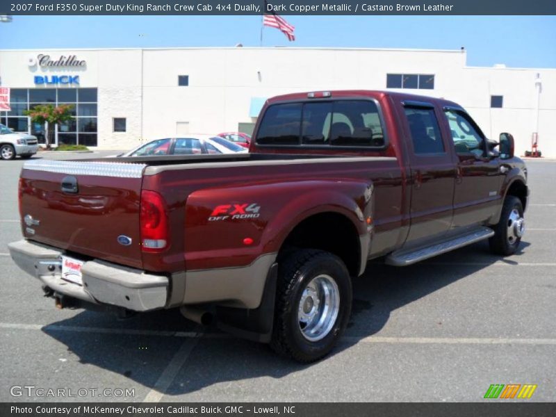 Dark Copper Metallic / Castano Brown Leather 2007 Ford F350 Super Duty King Ranch Crew Cab 4x4 Dually