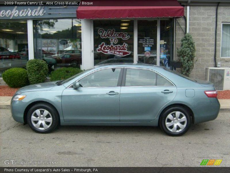 Aloe Green Metallic / Bisque 2009 Toyota Camry LE