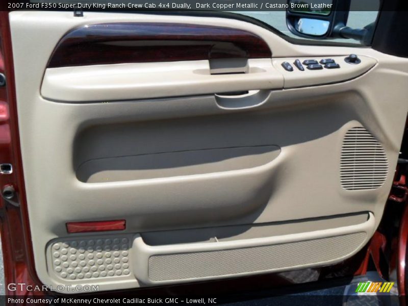 Dark Copper Metallic / Castano Brown Leather 2007 Ford F350 Super Duty King Ranch Crew Cab 4x4 Dually