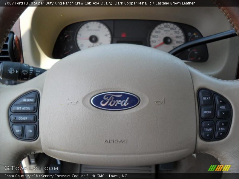 Dark Copper Metallic / Castano Brown Leather 2007 Ford F350 Super Duty King Ranch Crew Cab 4x4 Dually