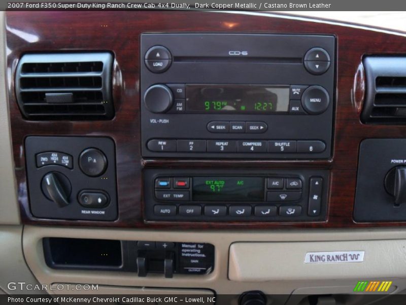 Dark Copper Metallic / Castano Brown Leather 2007 Ford F350 Super Duty King Ranch Crew Cab 4x4 Dually