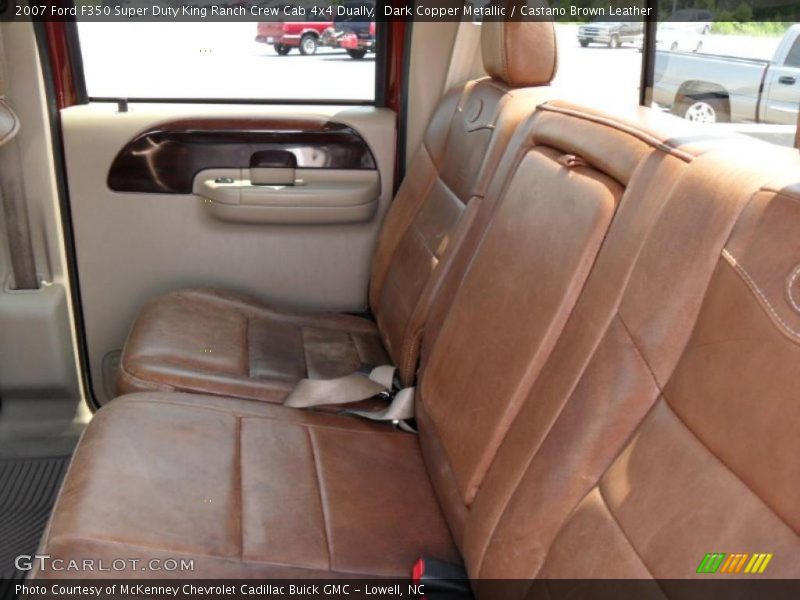 Dark Copper Metallic / Castano Brown Leather 2007 Ford F350 Super Duty King Ranch Crew Cab 4x4 Dually