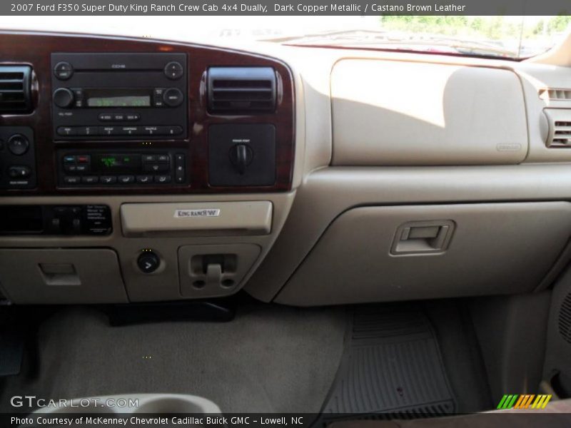 Dark Copper Metallic / Castano Brown Leather 2007 Ford F350 Super Duty King Ranch Crew Cab 4x4 Dually