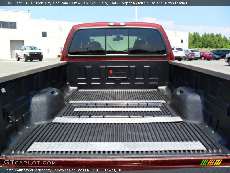 Dark Copper Metallic / Castano Brown Leather 2007 Ford F350 Super Duty King Ranch Crew Cab 4x4 Dually