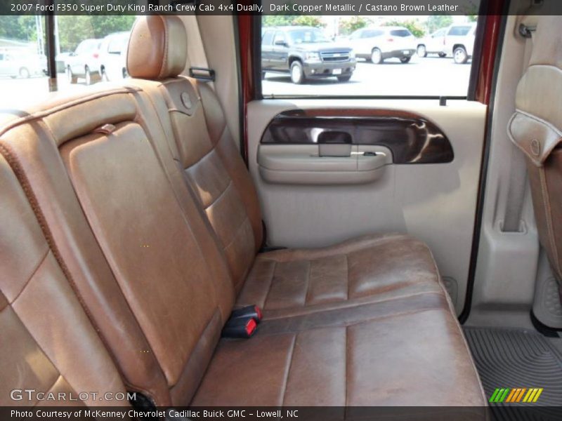 Dark Copper Metallic / Castano Brown Leather 2007 Ford F350 Super Duty King Ranch Crew Cab 4x4 Dually
