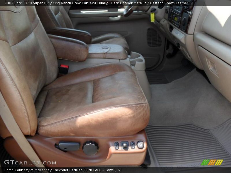 Dark Copper Metallic / Castano Brown Leather 2007 Ford F350 Super Duty King Ranch Crew Cab 4x4 Dually