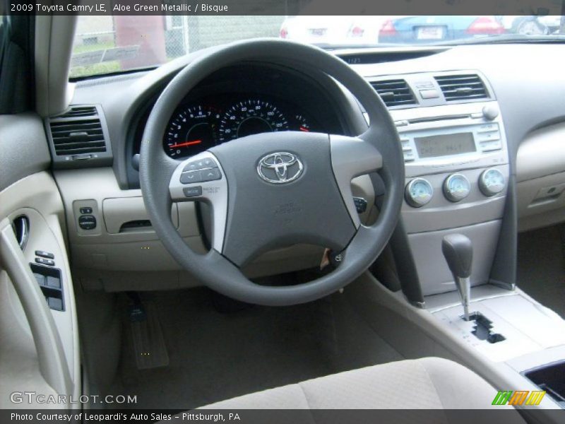 Aloe Green Metallic / Bisque 2009 Toyota Camry LE