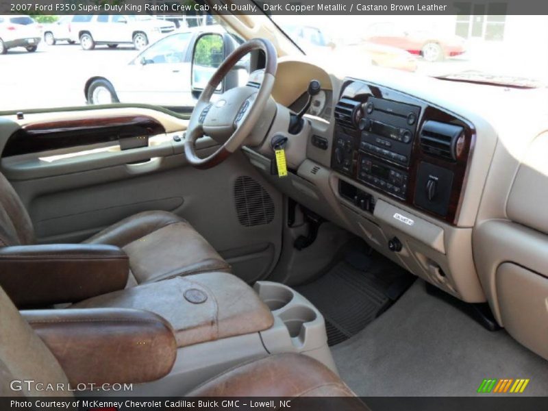 Dark Copper Metallic / Castano Brown Leather 2007 Ford F350 Super Duty King Ranch Crew Cab 4x4 Dually
