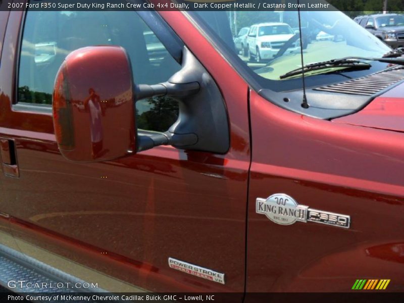 Dark Copper Metallic / Castano Brown Leather 2007 Ford F350 Super Duty King Ranch Crew Cab 4x4 Dually