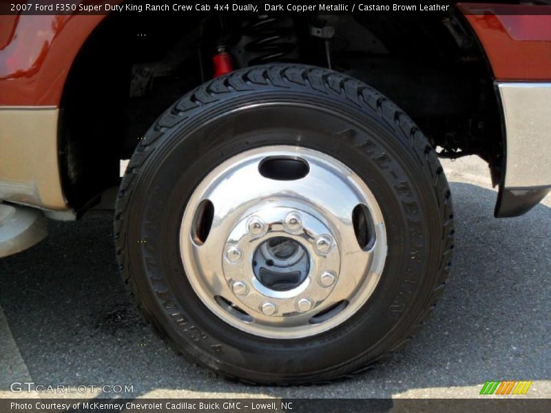 Dark Copper Metallic / Castano Brown Leather 2007 Ford F350 Super Duty King Ranch Crew Cab 4x4 Dually