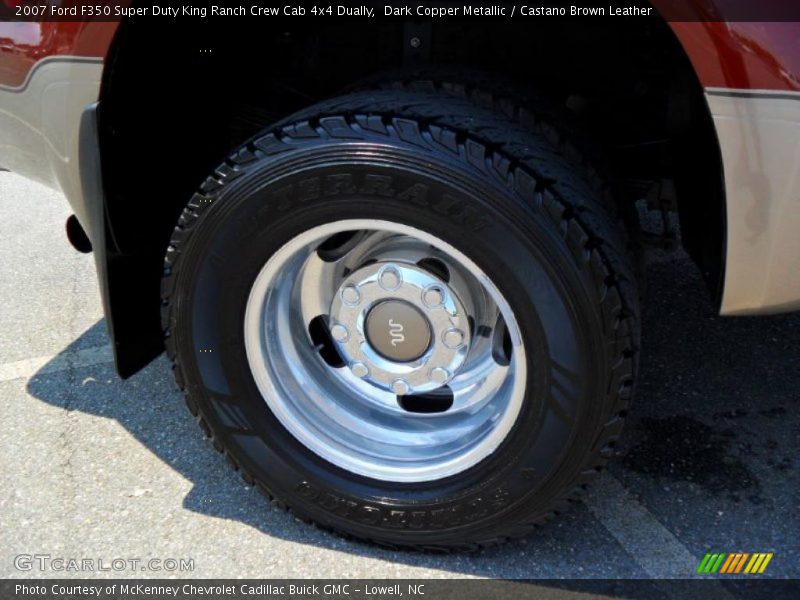 Dark Copper Metallic / Castano Brown Leather 2007 Ford F350 Super Duty King Ranch Crew Cab 4x4 Dually