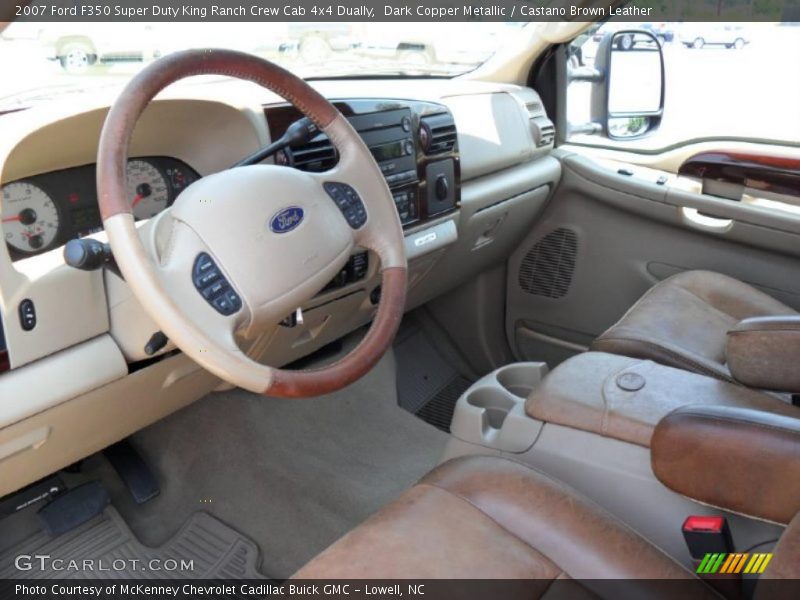 Dark Copper Metallic / Castano Brown Leather 2007 Ford F350 Super Duty King Ranch Crew Cab 4x4 Dually