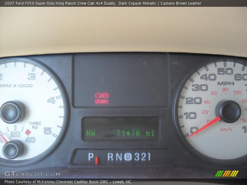 Dark Copper Metallic / Castano Brown Leather 2007 Ford F350 Super Duty King Ranch Crew Cab 4x4 Dually