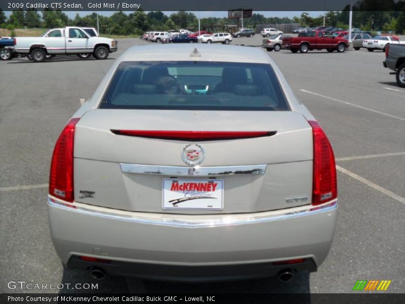 Gold Mist / Ebony 2009 Cadillac CTS Sedan