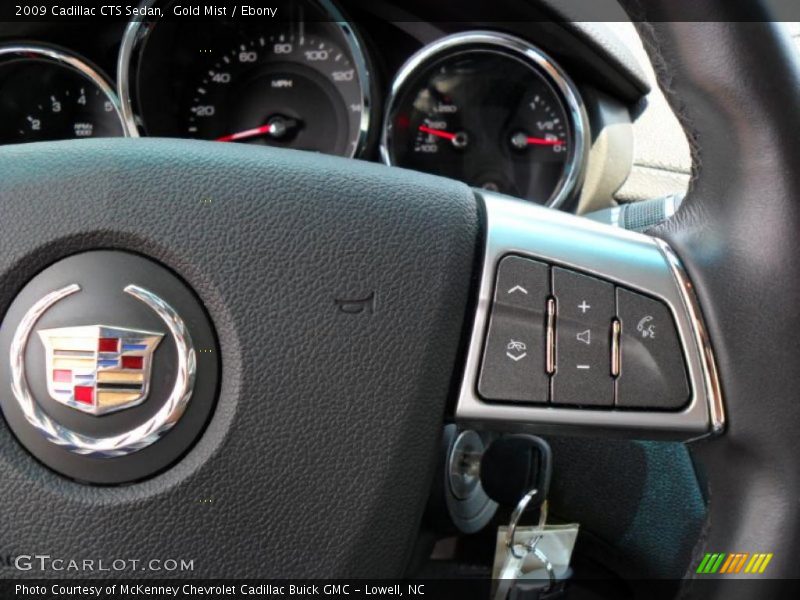 Gold Mist / Ebony 2009 Cadillac CTS Sedan