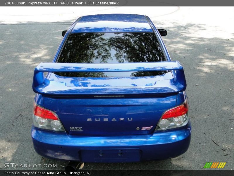 WR Blue Pearl / Blue Ecsaine/Black 2004 Subaru Impreza WRX STi