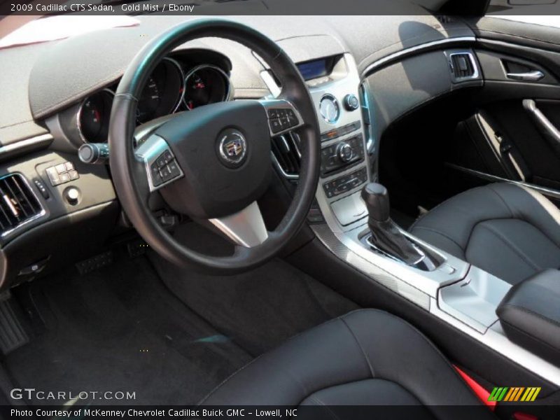 Gold Mist / Ebony 2009 Cadillac CTS Sedan