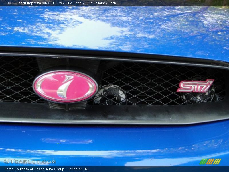 WR Blue Pearl / Blue Ecsaine/Black 2004 Subaru Impreza WRX STi