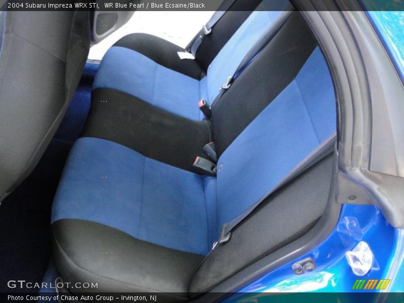 WR Blue Pearl / Blue Ecsaine/Black 2004 Subaru Impreza WRX STi