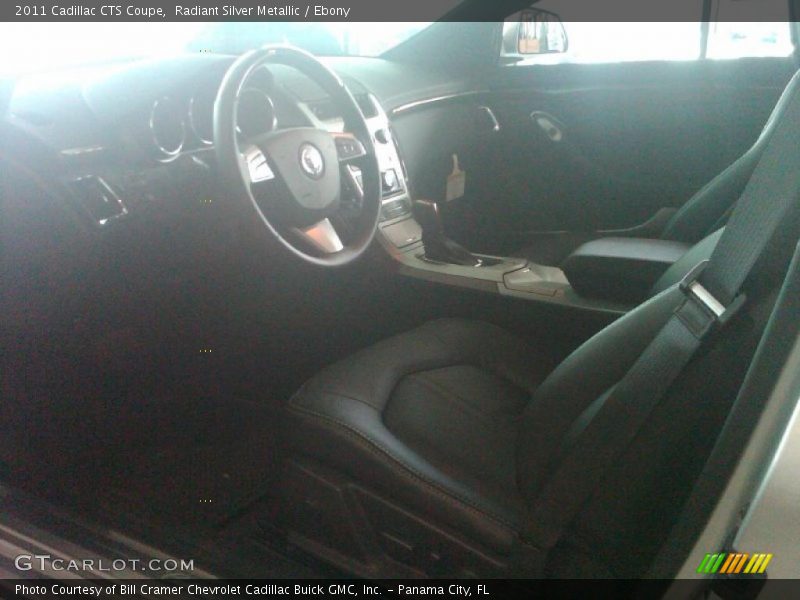 Radiant Silver Metallic / Ebony 2011 Cadillac CTS Coupe