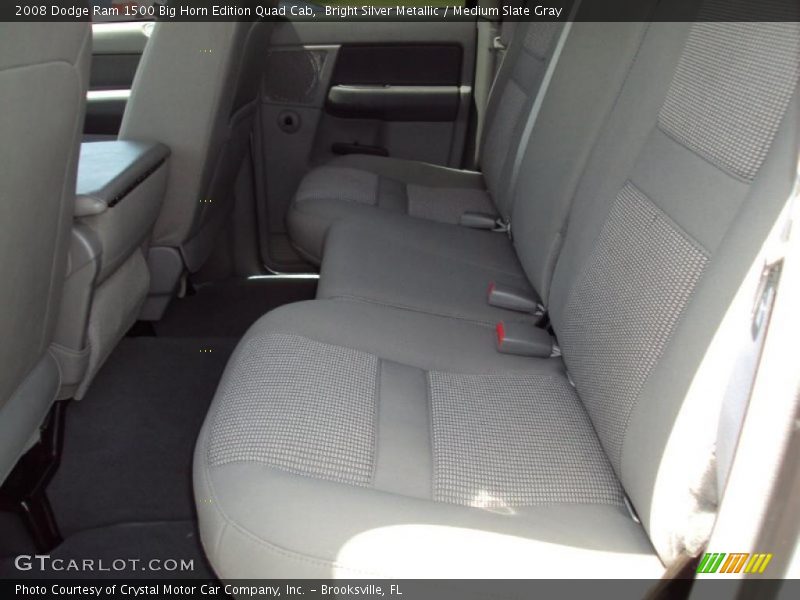 Bright Silver Metallic / Medium Slate Gray 2008 Dodge Ram 1500 Big Horn Edition Quad Cab