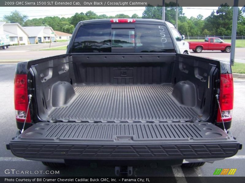 Onyx Black / Cocoa/Light Cashmere 2009 GMC Sierra 1500 SLT Extended Cab