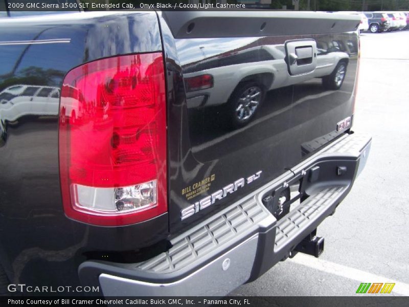 Onyx Black / Cocoa/Light Cashmere 2009 GMC Sierra 1500 SLT Extended Cab