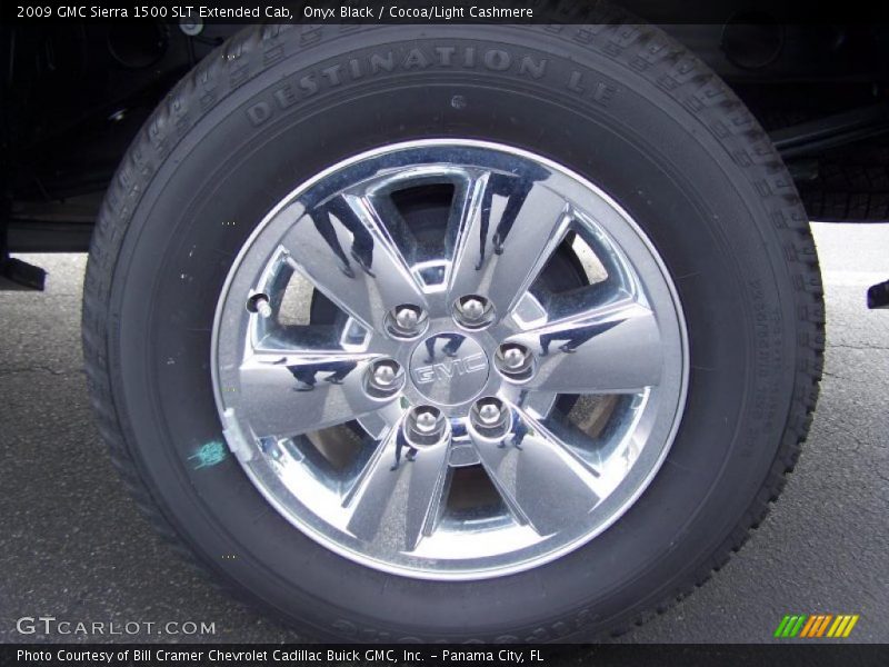 Onyx Black / Cocoa/Light Cashmere 2009 GMC Sierra 1500 SLT Extended Cab