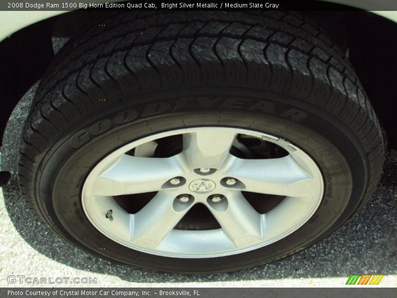 Bright Silver Metallic / Medium Slate Gray 2008 Dodge Ram 1500 Big Horn Edition Quad Cab