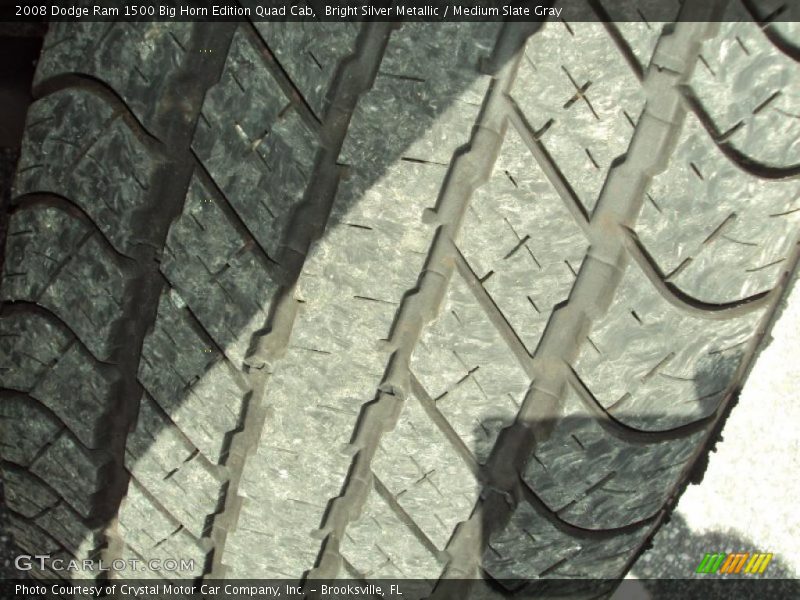 Bright Silver Metallic / Medium Slate Gray 2008 Dodge Ram 1500 Big Horn Edition Quad Cab
